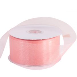 50mm Organza Ribbon Pink